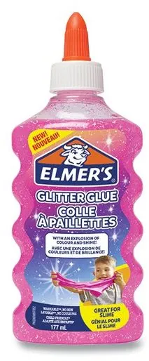Lepidlo ELMER'S Glitter Glue 177 ml, ružové