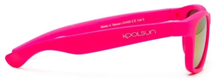 Slnečné okuliare Koolsun WAVE – Neon Ružová 1m+