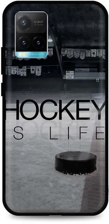 Kryt na mobil TopQ Vivo Y21s silikón Hockey Is Life 68329