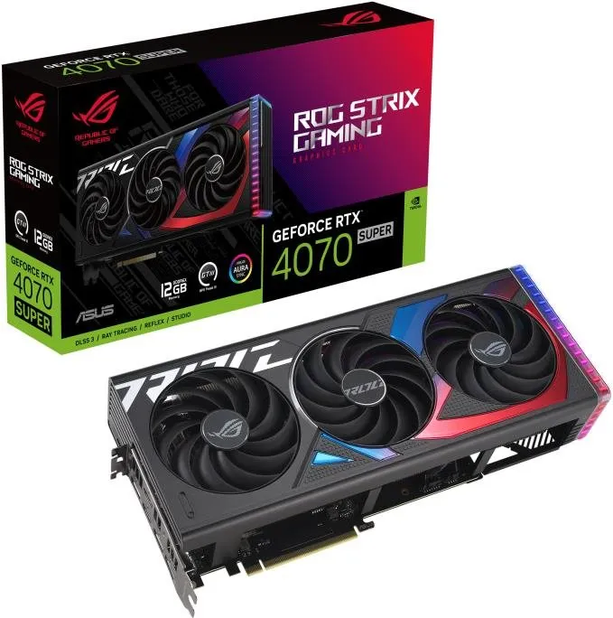 Grafická karta ASUS ROG STRIX GeForce RTX 4070 SUPER 12G GAMING