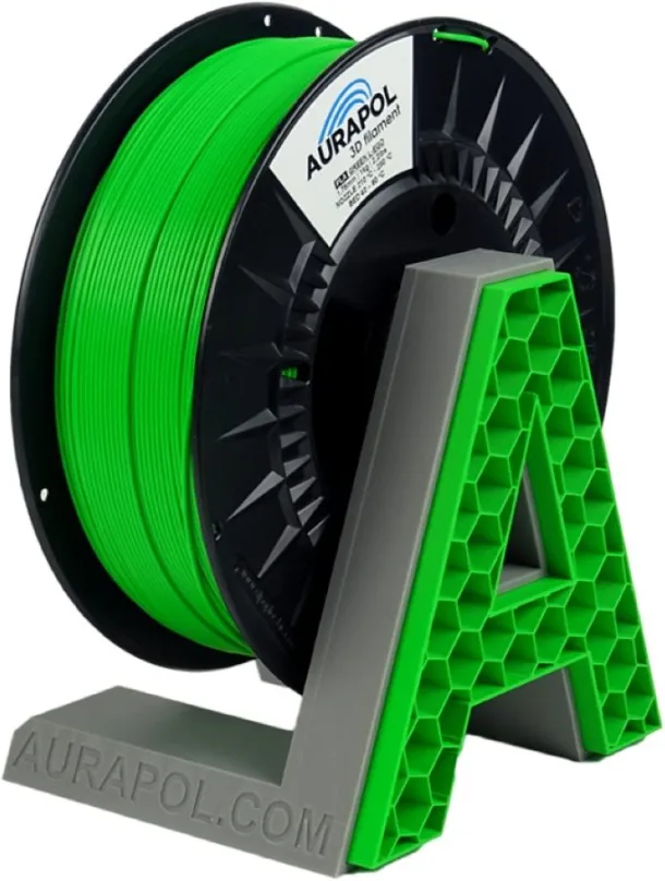 Filament AURAPOL PLA 3D Filament Žlto Zelená 1 kg 1,75 mm