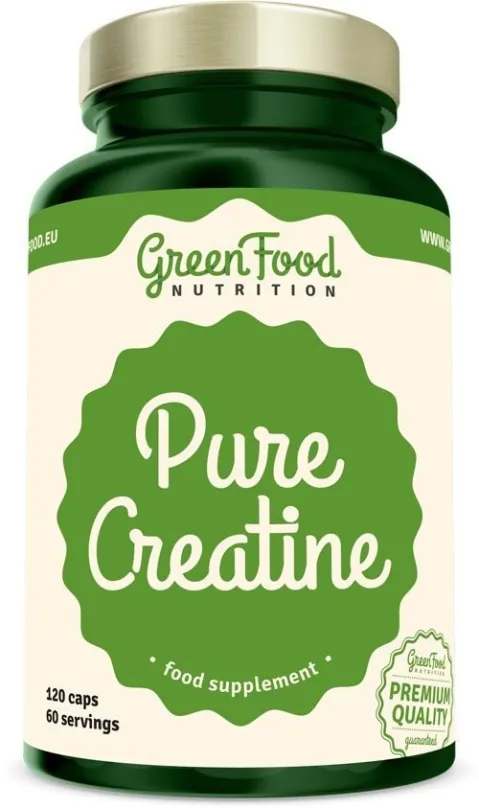 Kreatín GreenFood Nutrition Creapure Creatine 120 kapsúl