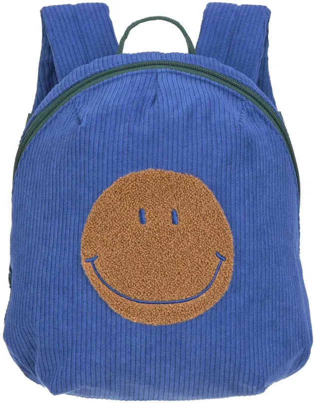 Batôžtek Lässig Tiny Backpack Cord Little Gang Smile blue
