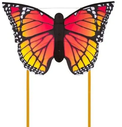 Lietajúci drak Invento motýľ červeno žltý 130x80 cm