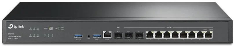 Router TP-Link ER8411, Omada SDN, 1 x WAN, 4 MB RAM, 260 MB Flash úložisko, porty RJ-45