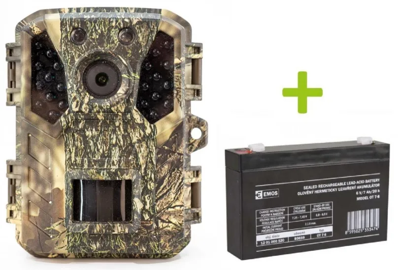 Fotopasca OXE Gepard II, externý akumulátor 6V/7Ah a napájací kábel + 32GB SD karta a 4ks batérií ZADARMO!