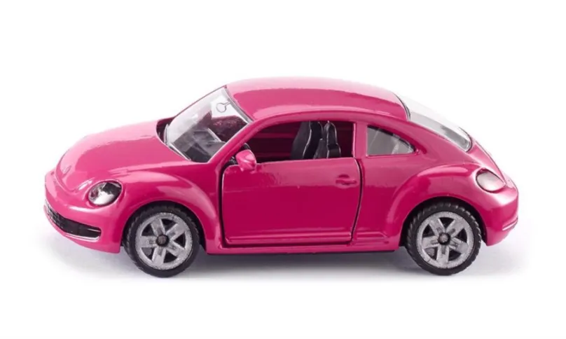 VW Chrobák ružový s nálepkami