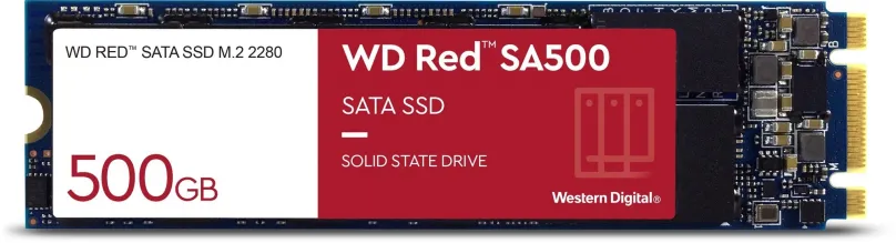 SSD disk WD Red SA500 500GB M.2, M.2 (SATA), TLC (Triple-Level Cell), rýchlosť čítania 560