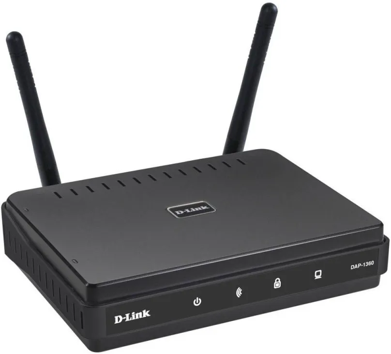 WiFi prístupový bod D-Link DAP-1360, 802.11/b/g/n až 300 Mb/s, Single-band, 2 ks x externý