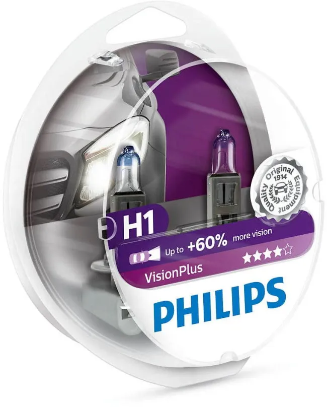 Autožiarovka PHILIPS H1 VisionPlus 2 ks