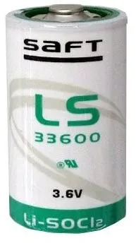 Jednorazová batéria SAFT LS33600, lítiový článok 3.6V, 17000mAh