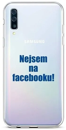 Kryt na mobil TopQ Samsung A50 silikón Nie som na Facebooku 42989