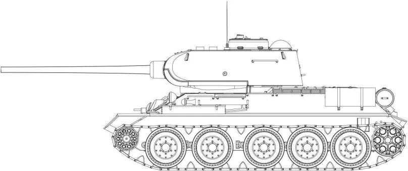 Model tanku Classic Kit tank A1361 - T34/85 112 Factory Production