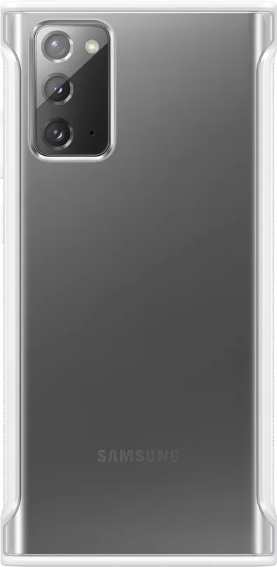 Kryt na mobil Samsung Priehľadný ochranný kryt pre Galaxy Note20 biely
