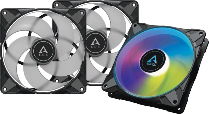 Ventilátor pre PC ARCTIC P14 PWM PST A-RGB 0dB Value pack (3ks) Black