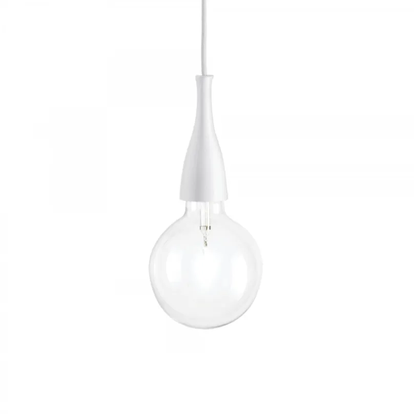 závesné stropné svietidlo Ideal lux Minimal SP1 009360 1 x 70W E27 - biela