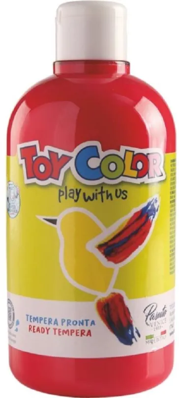 Tempery Temperová farba Toy color 500ml - červená