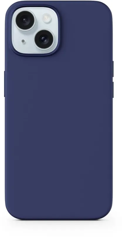 Kryt na mobil Epico Mag+ silikónový kryt pre iPhone 15 s podporou MagSafe - modrý