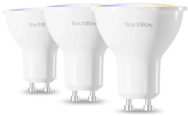 LED žiarovka TechToy Smart Bulb RGB 4.7W GU10 ZigBee 3pcs set