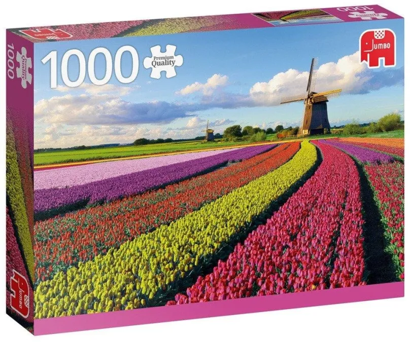 Puzzle Jumbo Puzzle Pole tulipánov 1000 dielikov