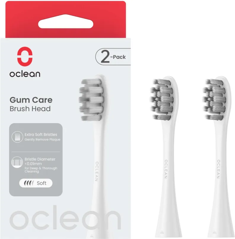 Náhradná hlavica k zubnej kefke Oclean Gum Care Extra Soft P1S12 W02 2 ks biele