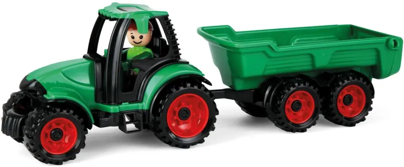 Auto Lena Truckies traktor s vlečkou, vhodné pre deti od 2 rokov, dĺžka autíčka je 37 cm,