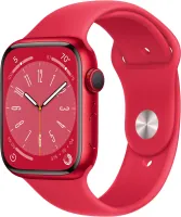 Chytré hodinky Apple Watch Series 8 45mm Červený hliník s červeným športovým remienkom
