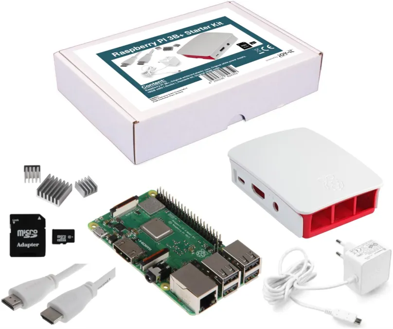 Mini počítač JOY-IT Raspberry Pi 3 B+ 1GB Starter Kit, Broadcom Quad-Core BCM2837B0, Broa