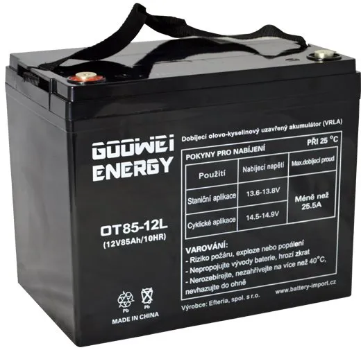 Trakčné batérie GOOWEI ENERGY OTL85-12, batérie 12V, 85Ah, DEEP CYCLE