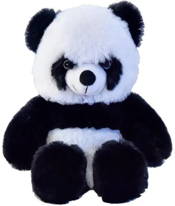 Plyšák Mac Toys Panda, panda, hrejivý, s výškou 25 cm, vhodný pre deti od 3 rokov