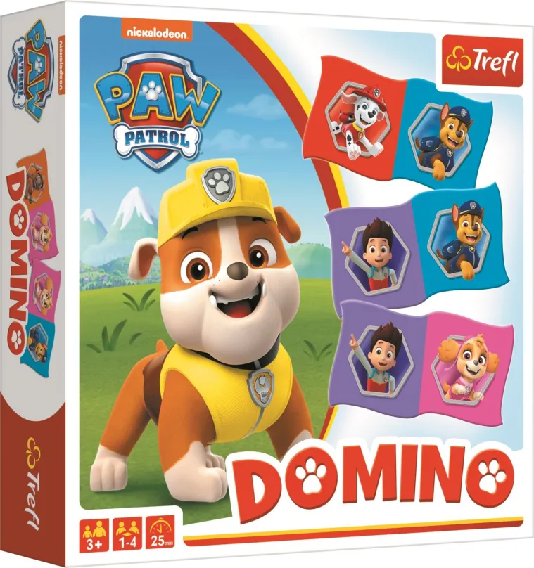 Domino Domino Tlapková patrola, pre 1 až 4 hráčov, dĺžka hry 25 min, v slovenskom jazyku,
