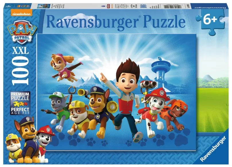 Puzzle Ravensburger 108992 Tlapková patrola, 100 dielikov v balení, téma filmy a seriály,