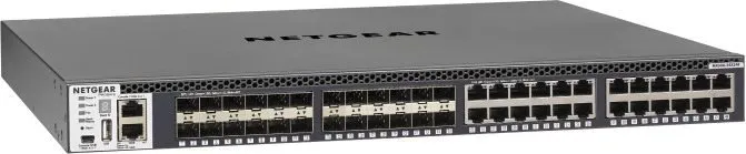 Switch Netgear XSM4348S, do racku, 24x RJ-45, 24x SFP+, L2, l3 (smerovač) a L4, prenosová