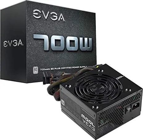 Počítačový zdroj EVGA 700 W1, 700 W, ATX, 80 PLUS White, účinnosť 80%, 2 ks PCIe (8-pin/6