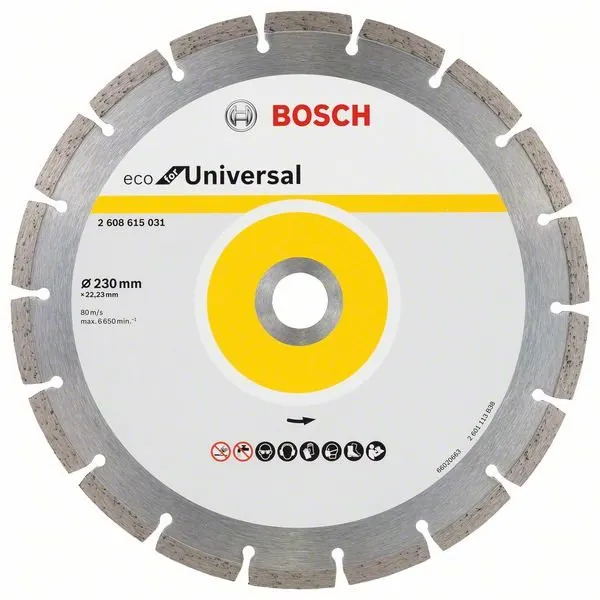 Diamantový kotúč Bosch Universal 230x22.23x2.6x7mm 2.608.615.031