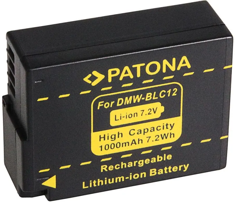 Batéria pre fotoaparát PATONA pre Panasonic DMW-BLC12 1000mAh Li-Ion 7,2V s infochipom