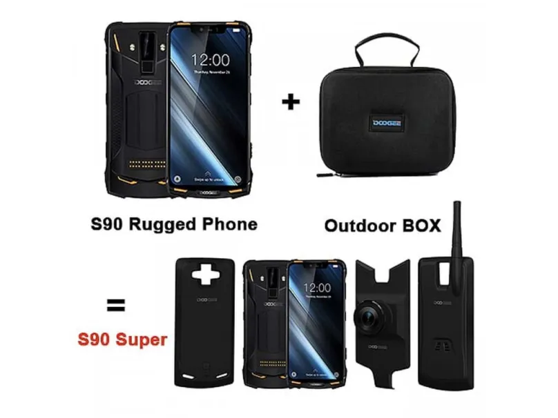 Mobilný telefón Doogee S90 čierna Super Set