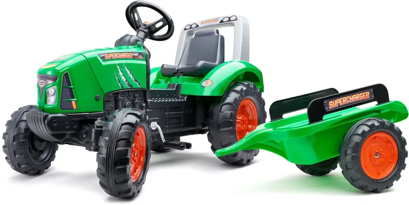 FALK Šliapací traktor Supercharger zelený