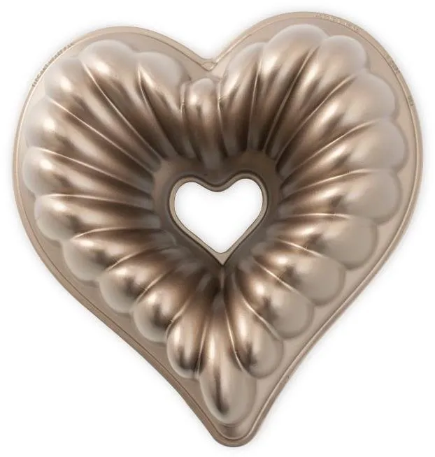 Forma na pečenie NORDIC WARE Forma na bábovku HEART karamelová