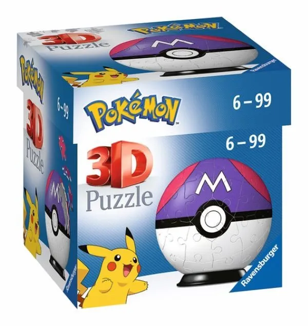 3D puzzle Puzzle-Ball Pokémon: Master Ball 54 dielikov