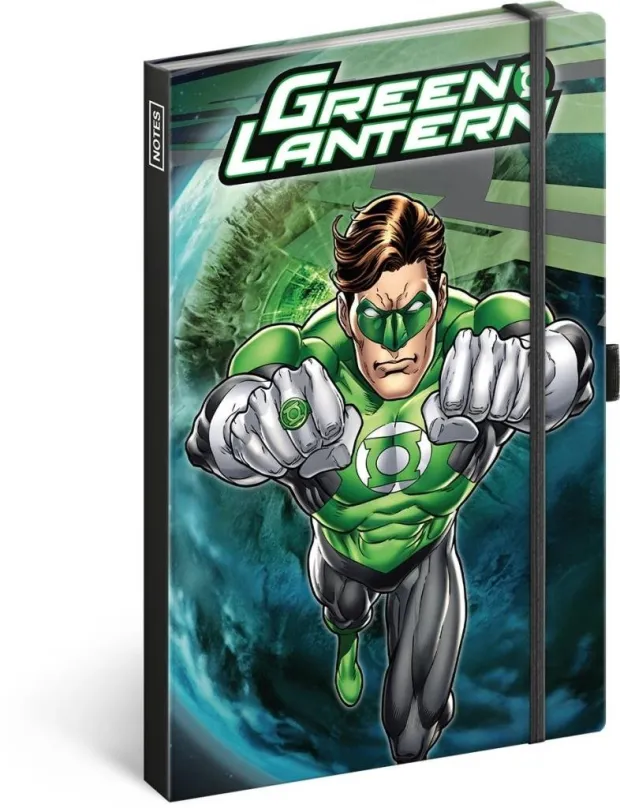 Diár Notes Green Lantern linajkový