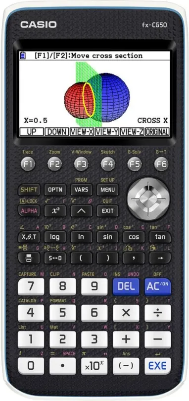Kalkulačka CASIO FX CG50, grafická, batériové napájanie, 21miestny TFT displej, goniometri