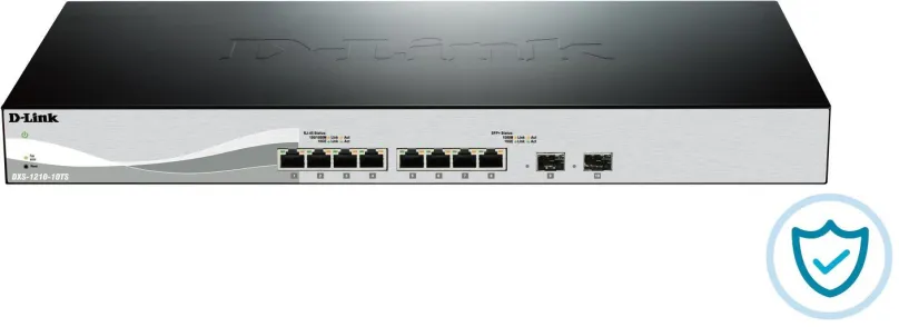 Switch D-Link DXS-1210-10TS, do racku, 2x SFP+, L2, QoS (Quality of Service), spravovateľn
