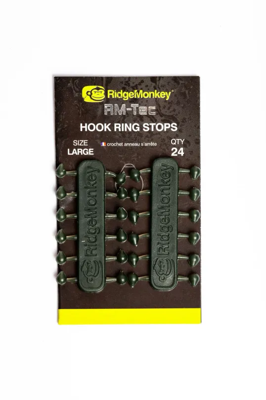 RidgeMonkey Stoper Connexion Hook Ring Stops Large 24ks