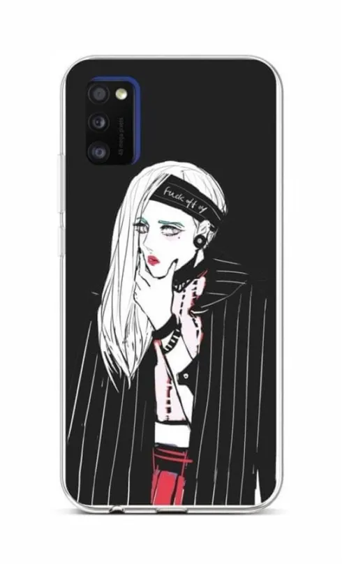 Kryt na mobil TopQ Samsung A41 silikón Dark girl 52963