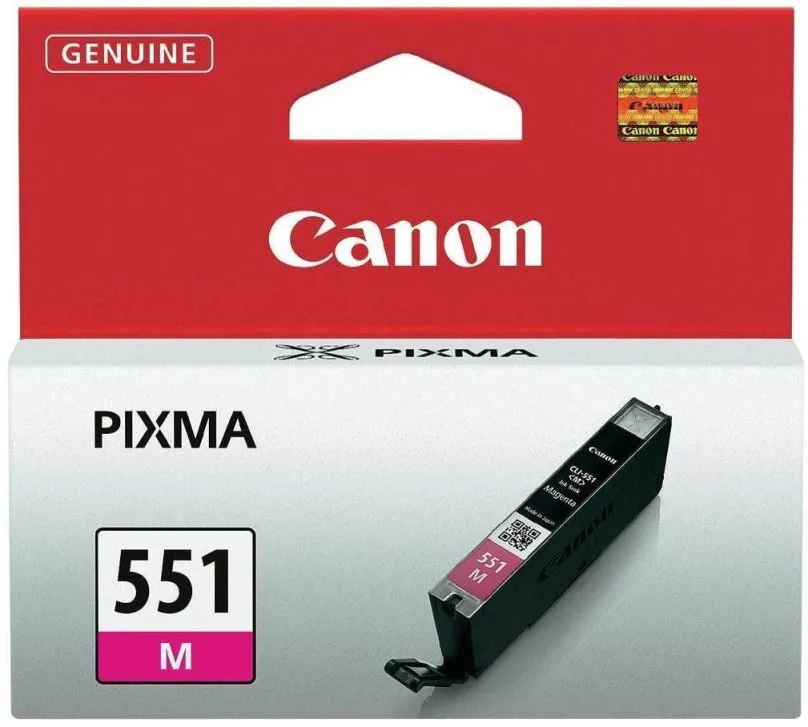 Cartridge Canon CLI-551M purpurová, pre tlačiarne Canon PIXMA iP7250, iP8750, iX6850, MG54