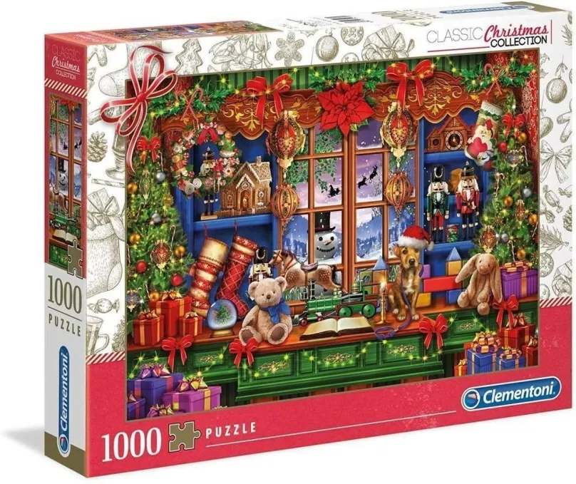 Puzzle Clementoni Puzzle Vianočná kolekcia: Starý vianočný obchod 1000 dielikov