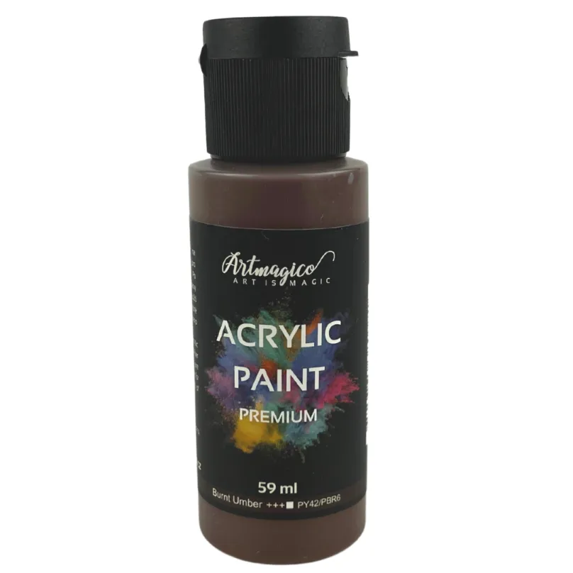 Artmagico - akrylové farby Premium 59 ml Farba: Burnt umber