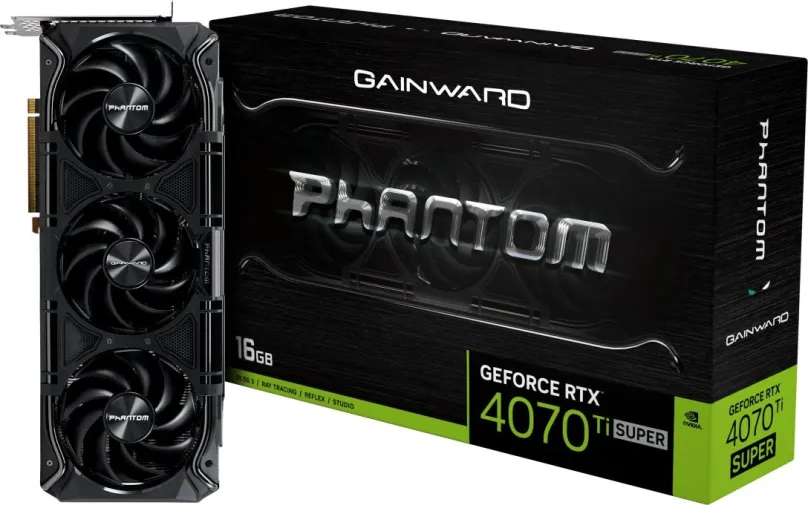 Grafická karta GAINWARD GeForce RTX 4070 Ti SUPER Phantom 16GB GDDR6X, 16GB GDDR6X (21000