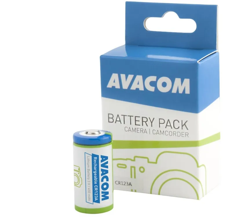 Batéria pre fotoaparát Avacom nabíjacia batéria CR123A 3V 450mAh 1.35Wh